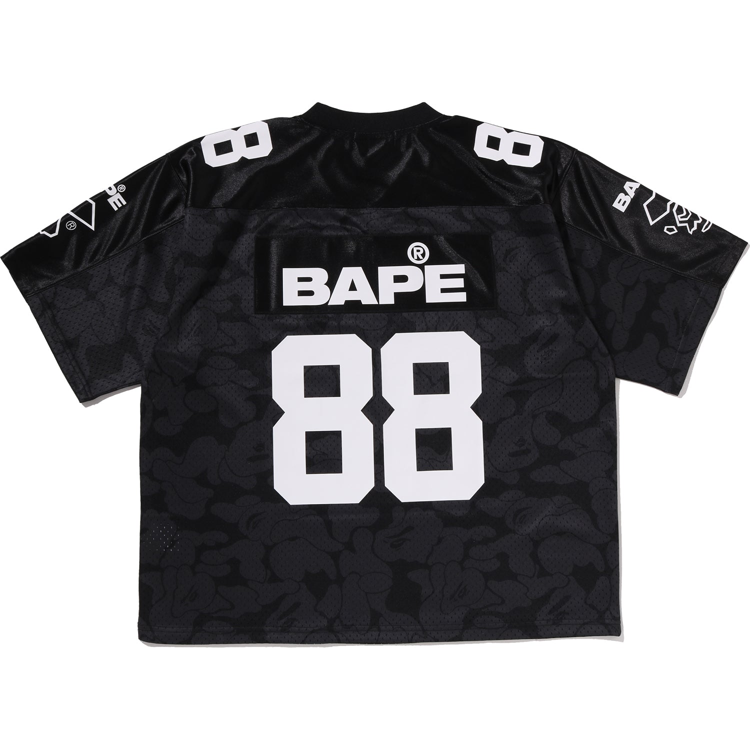 Alternative view of SOLID CAMO MULTI LOGO RELAXED FIT FOOTBALL JERSEY TEE MENS