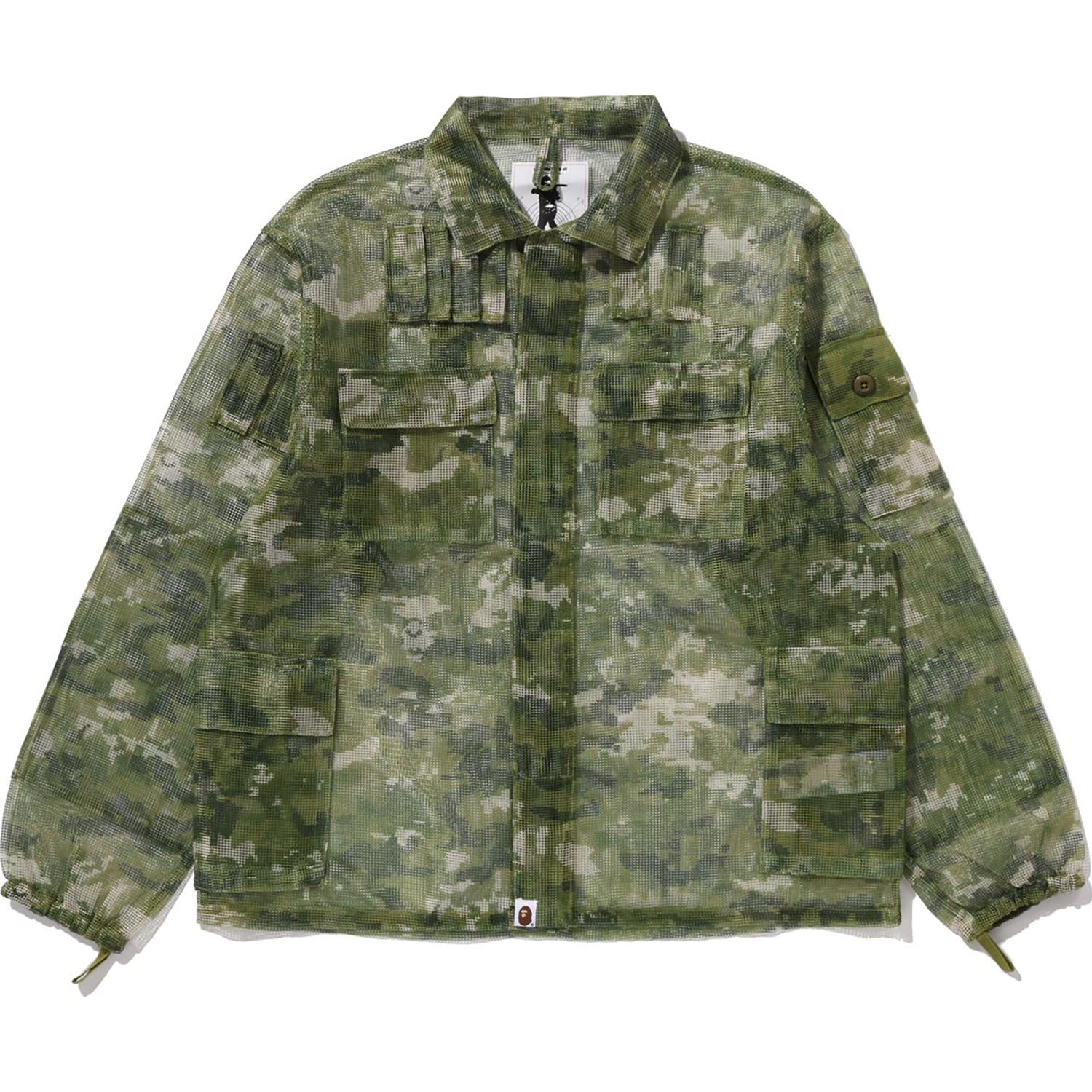 Alternative view of MULTI PIXEL CAMO MASK HOODED SHIRT JACKET MENS