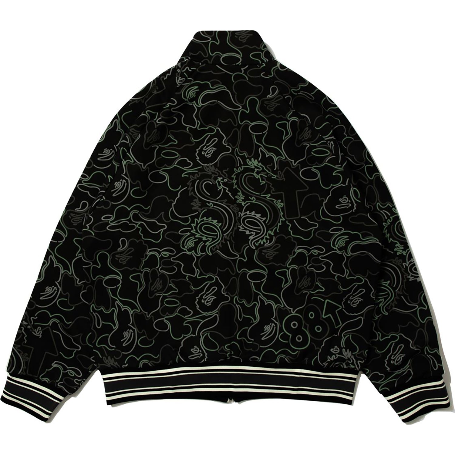 Alternative view of BAPE X 88RISING GLOW IN THE DARK CAMO TRACK JACKET MENS