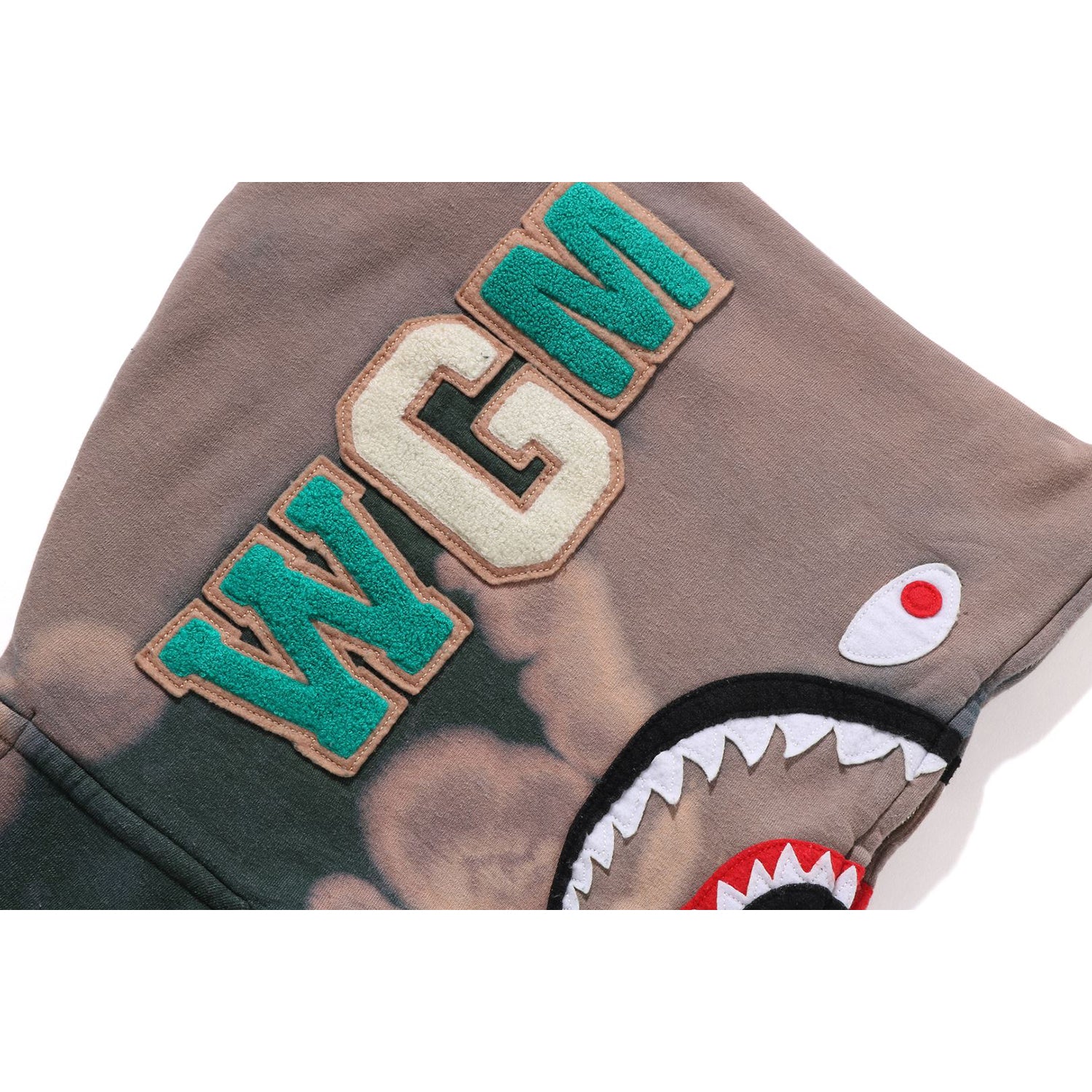 HAND DYE SHARK FULL ZIP HOODIE MENS - Image 16
