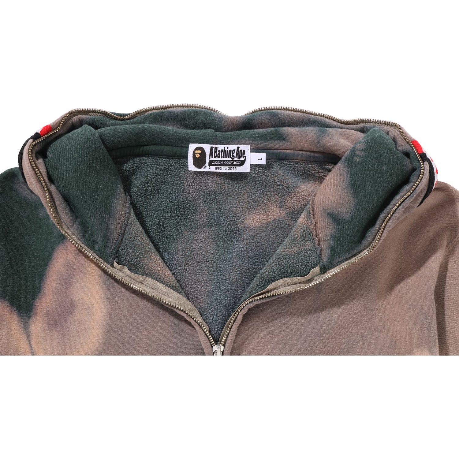HAND DYE SHARK FULL ZIP HOODIE MENS - Image 18